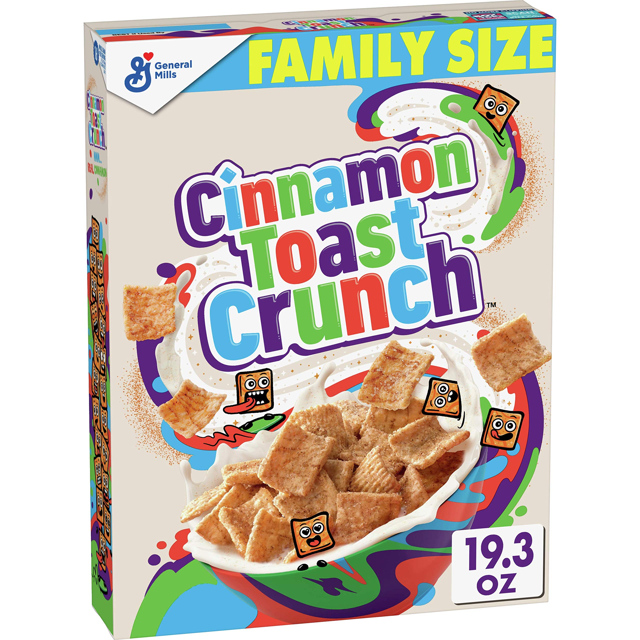 Cinnamon Toast Crunch Breakfast Cereal, Crispy Cinnamon Cereal, Value Bag, 32 oz