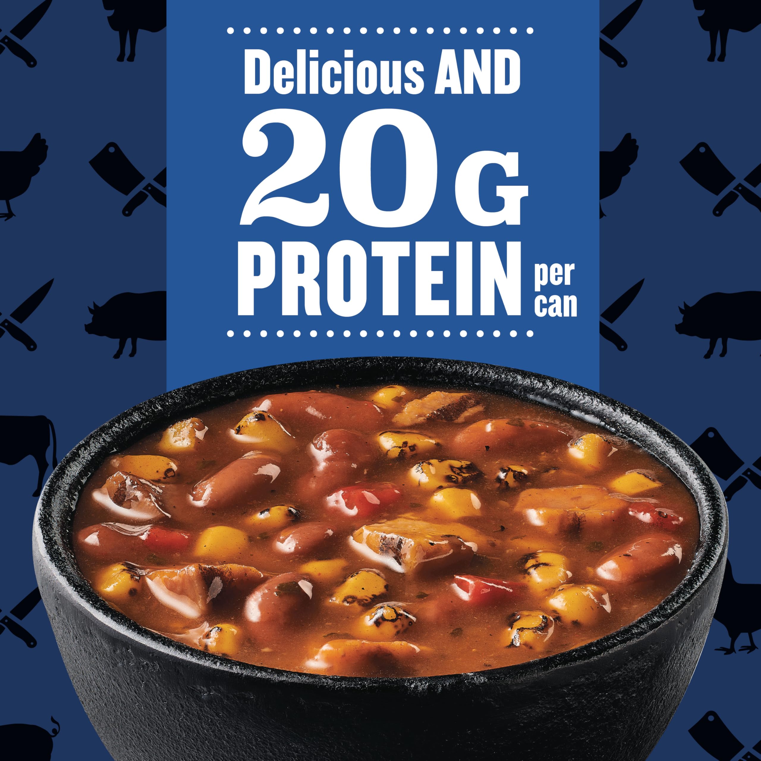 Progresso Pitmaster Steakhouse Style Steak and Bean, Gluten Free, Canned Soup, 18.5 oz